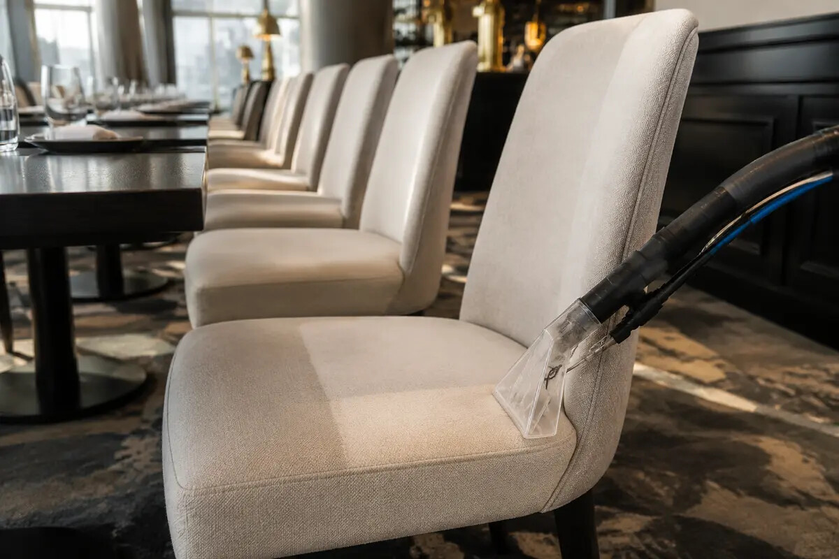 Commercial upholstery cleaning for a furniture business